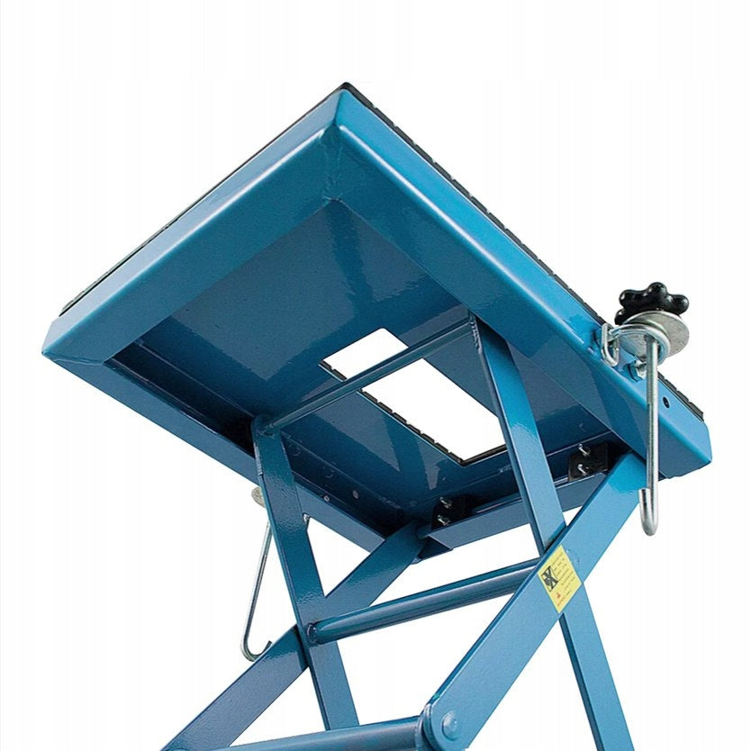 Motorcycle hydraulic scissor lift with wheels 140 kg stable Packaging status original