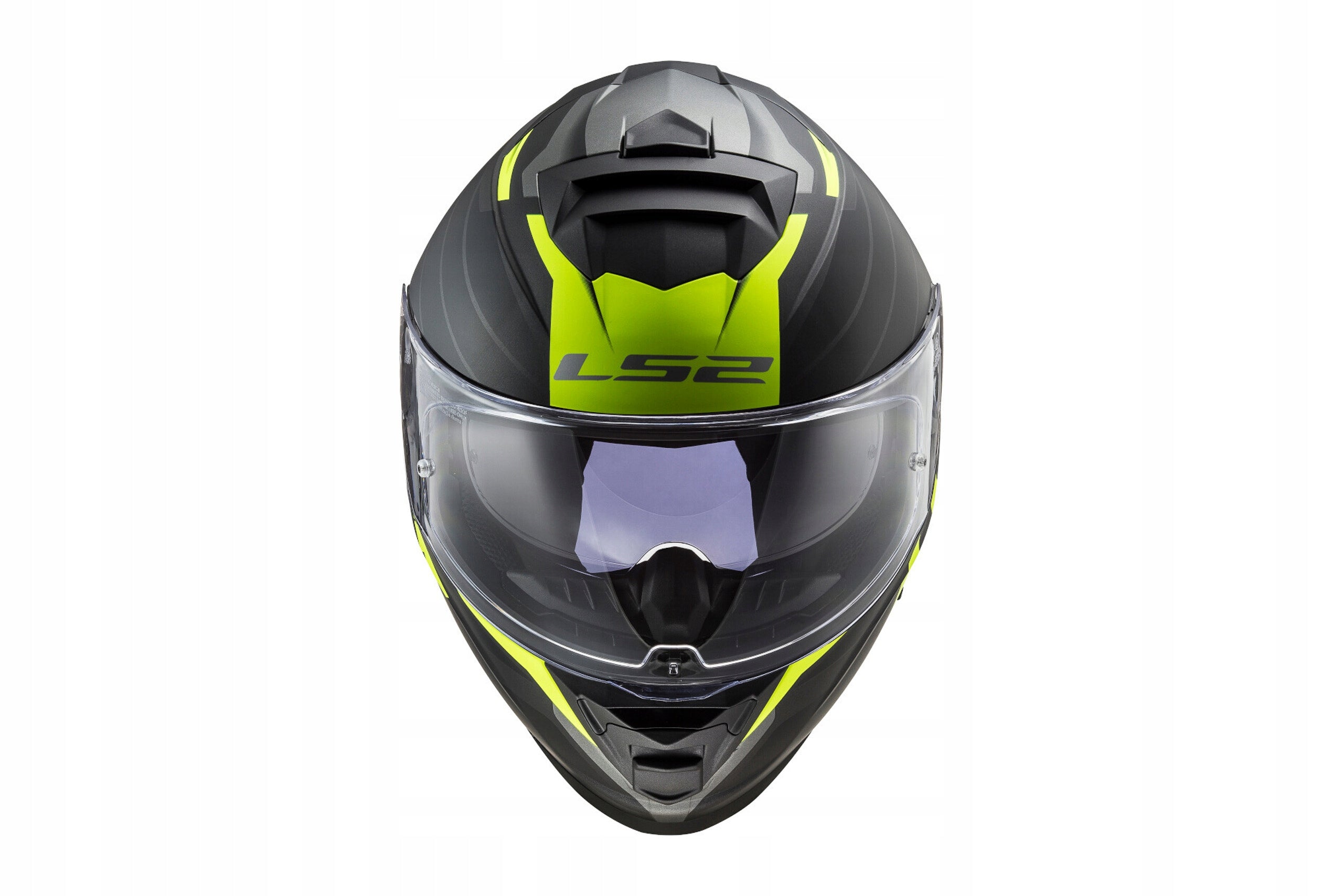 Motorcycle integral helmet LS2 FF800 STORM II NERVE M.BL. H-V YEL -06 S Packaging status original
