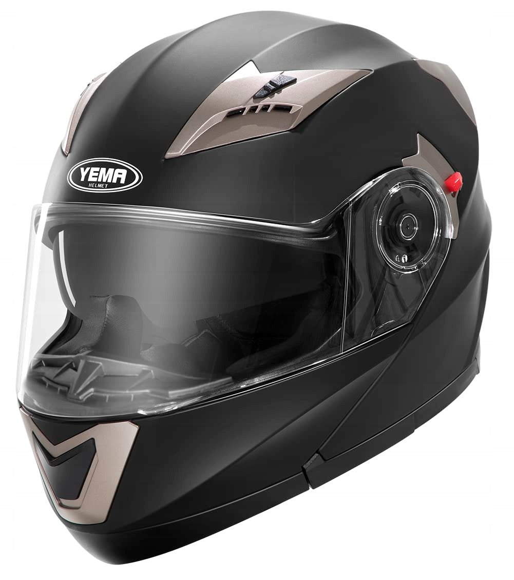 Motorcycle integral helmet YEMA 925 matt black, S