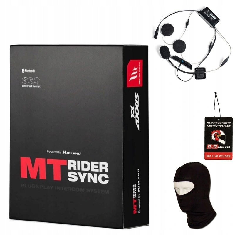 Motorcycle intercom MT B01 RIDER SYNC helmet Thunder Atom 2 Braker Stinger