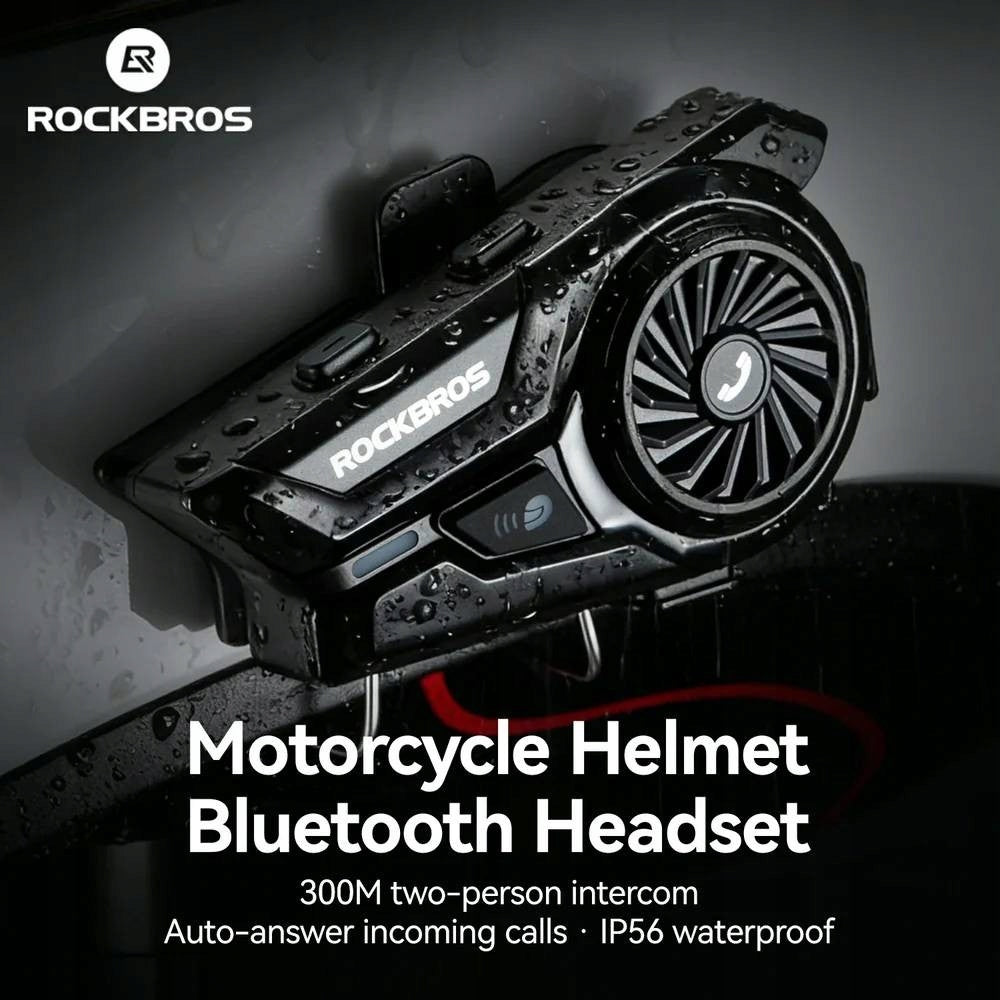 Motorcycle intercom ROCKBROS R1 Bluetooth 6.0 - Communication system and HiFi Packaging status original