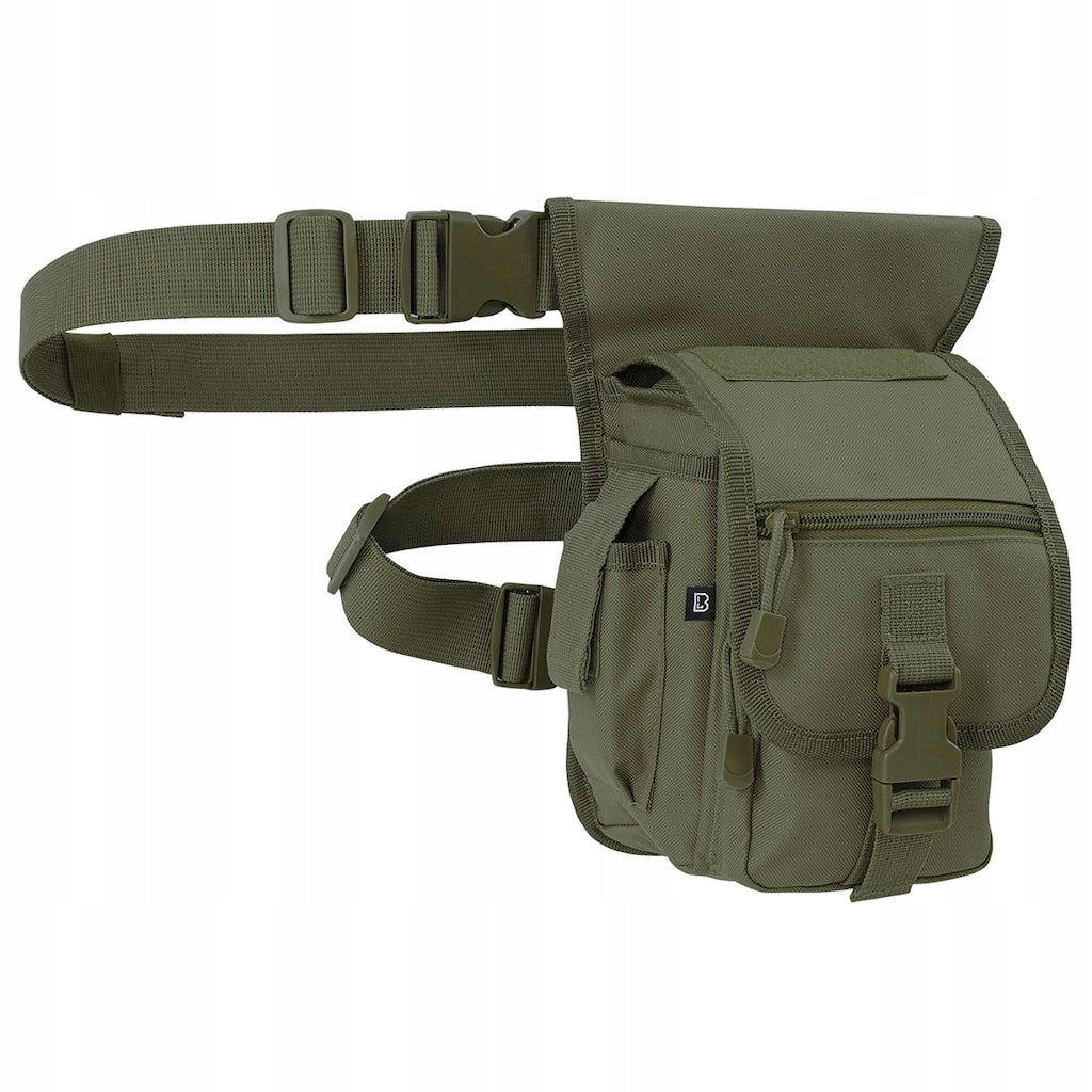 Motorcycle leg bag thigh hip Brandit Side Kick - Olive
