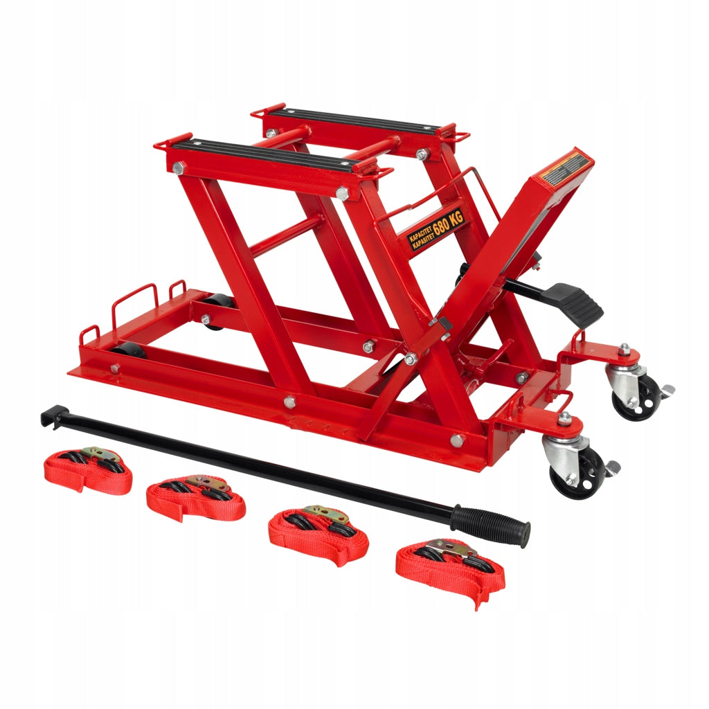 Motorcycle lift 680kg for motorcycles and mowers Lifting capacity 680 kg