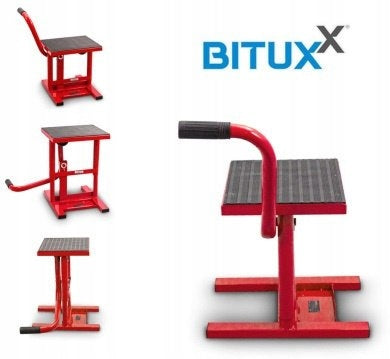 Motorcycle lift up to 150kg height adjustment color red st