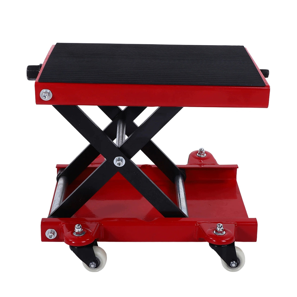 Motorcycle lift with 4 koami hand crank wide platform CH