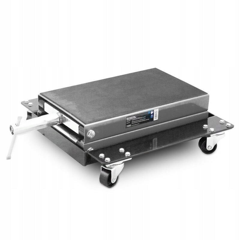 Motorcycle lift with 4 wheels hand crank wide platform 24 Brand no brand