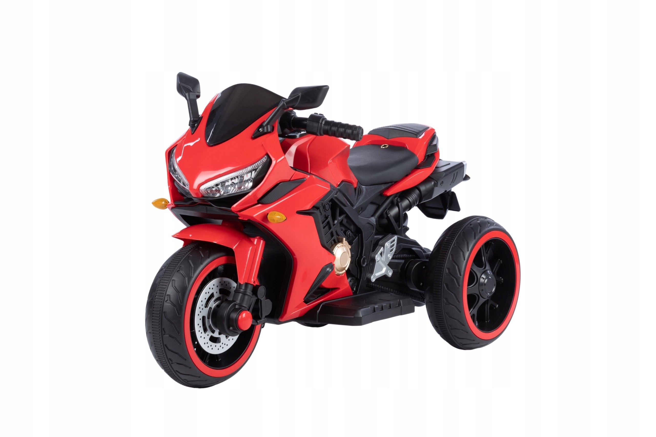 Motorcycle motorbike for battery 2x25W LED lights mp3 sounds LEATHER Manufacturer code t1100red