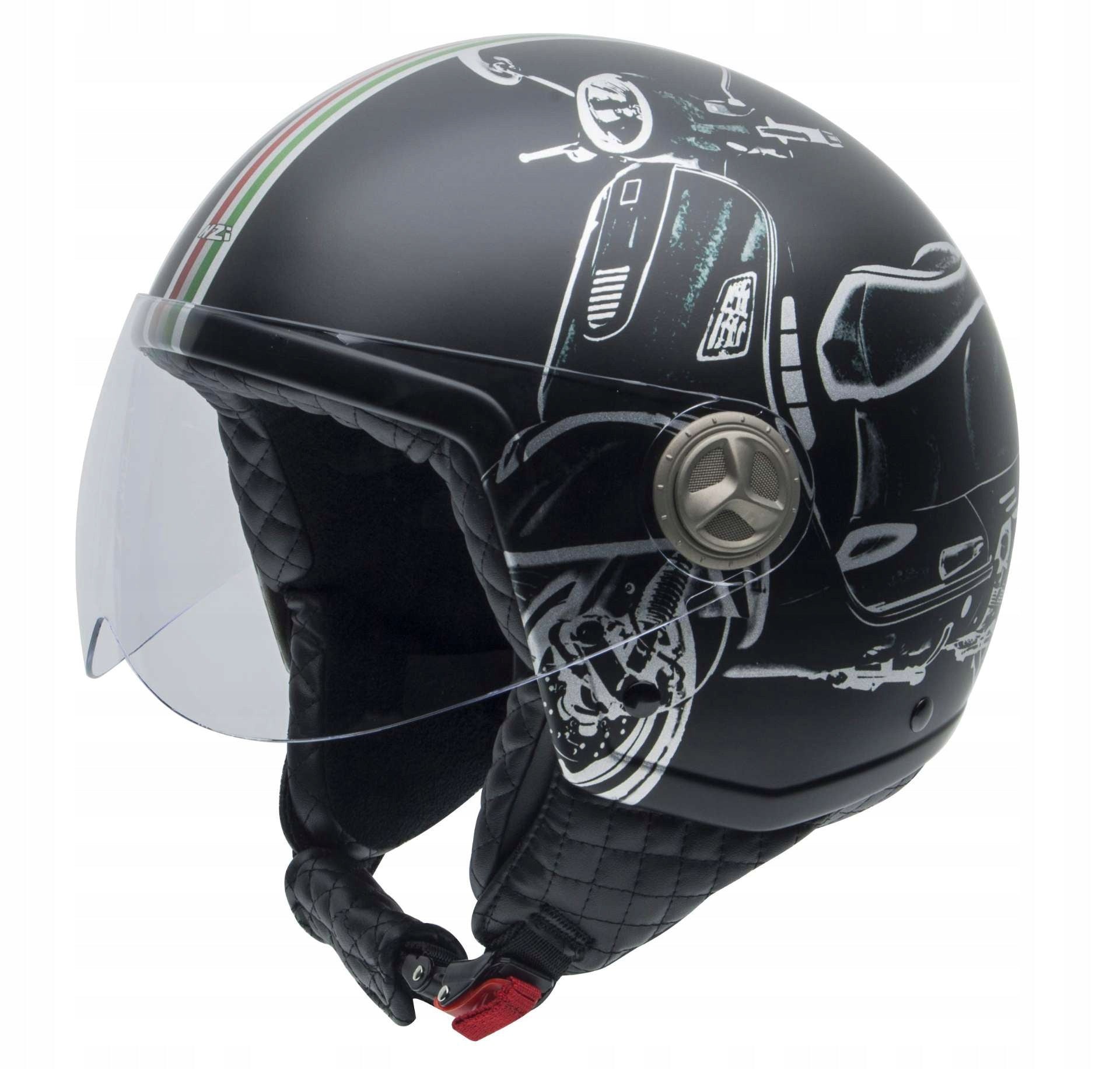 Motorcycle open helmet NZI Zeta Graphic Matt M Vespa Turia Size M