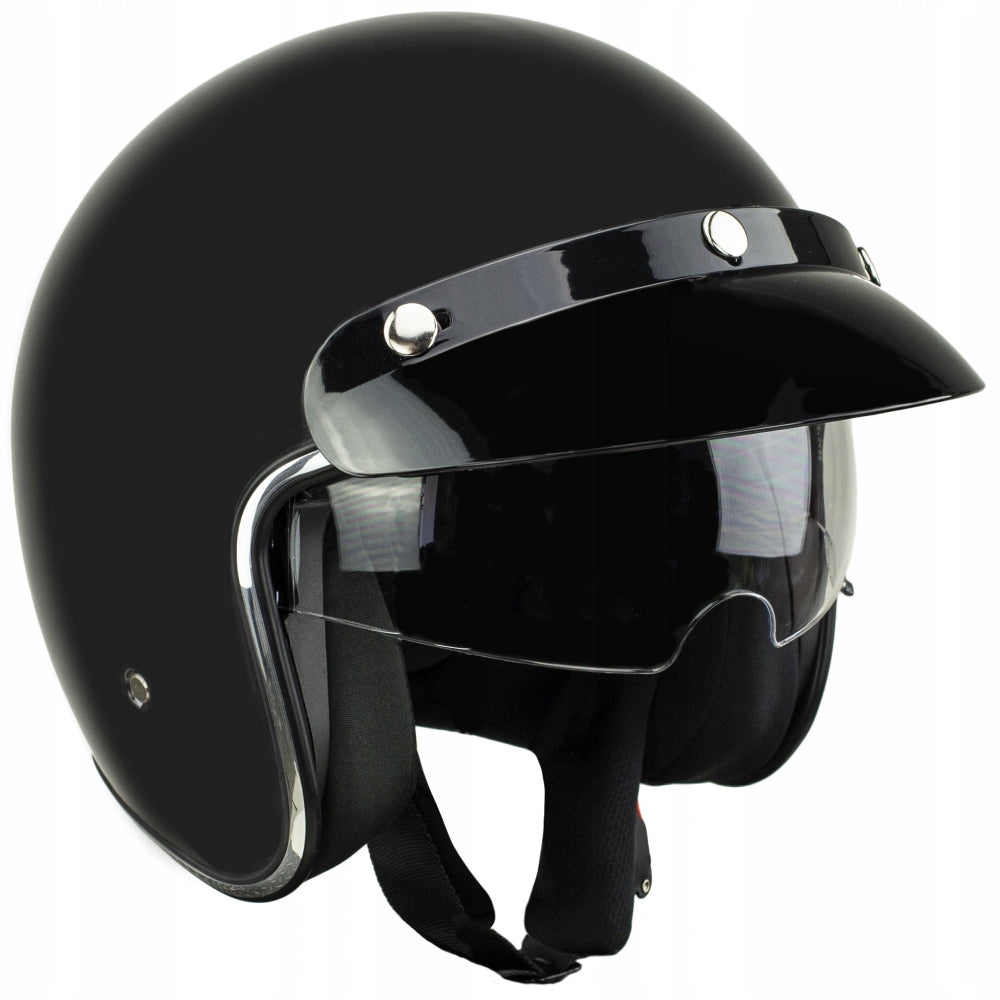 Motorcycle scooter helmet open with visor - M EAN (GTIN) 5904804602871
