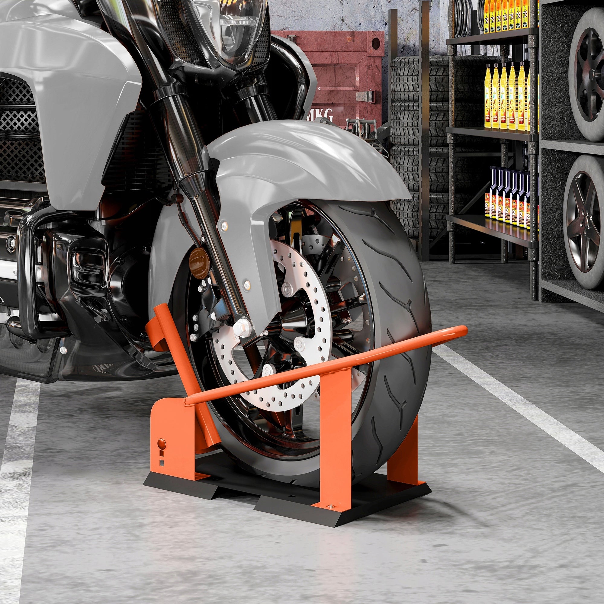 Motorcycle stand for different models, steel, max. 816,5 kg, black Manufacturer no brand
