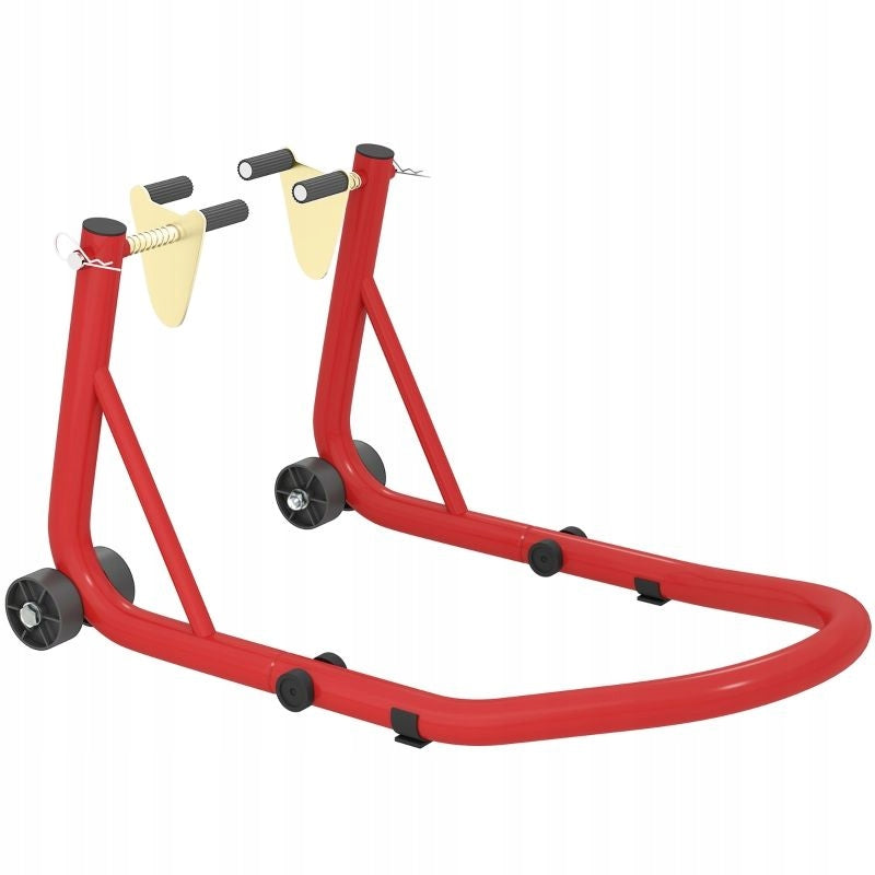 Motorcycle stands front/rear 544 kg steel red Lifting capacity 544 kg