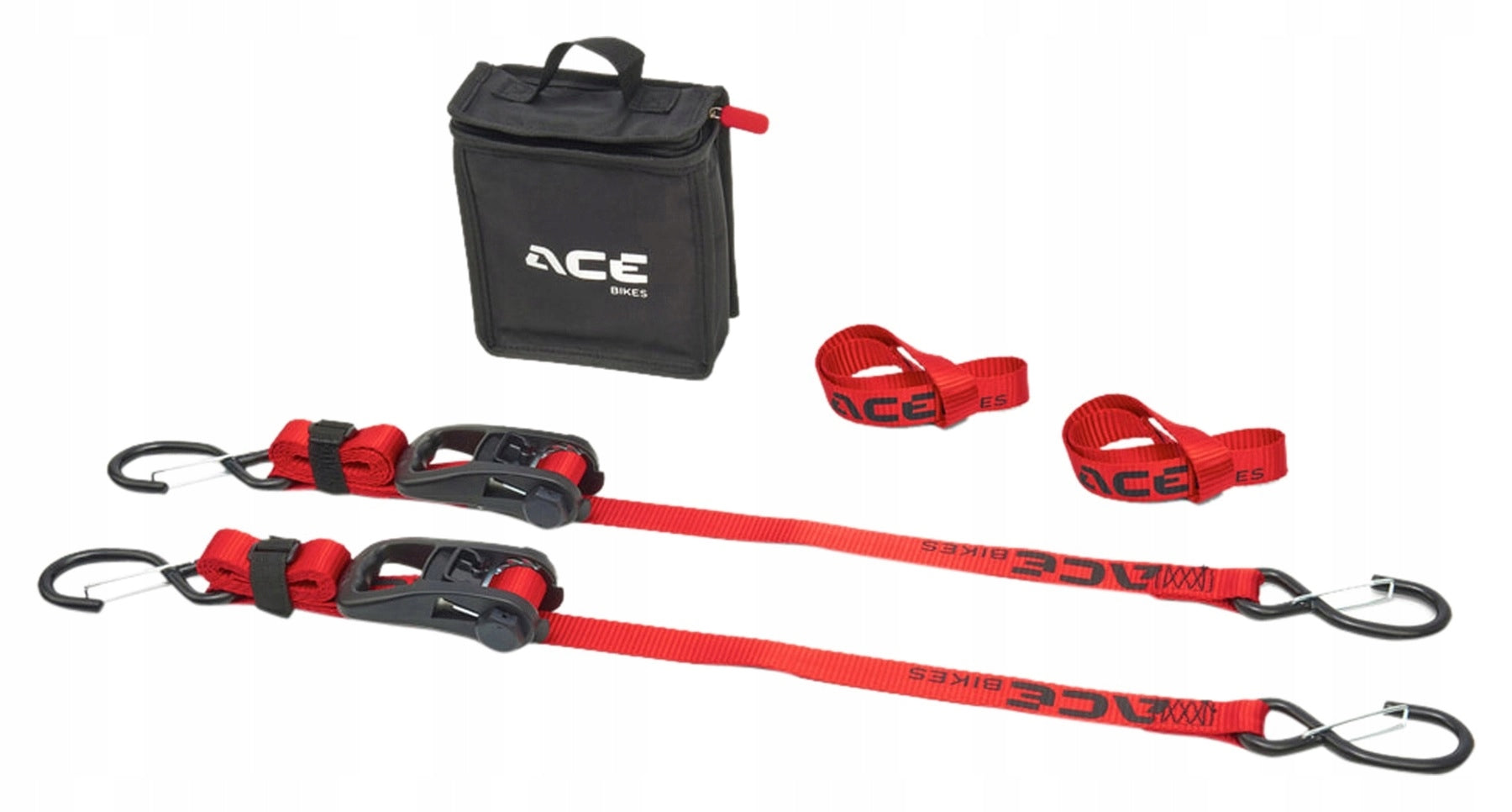 Motorcycle transport belt set ACEBIKES 2 belts + 2 strong loops