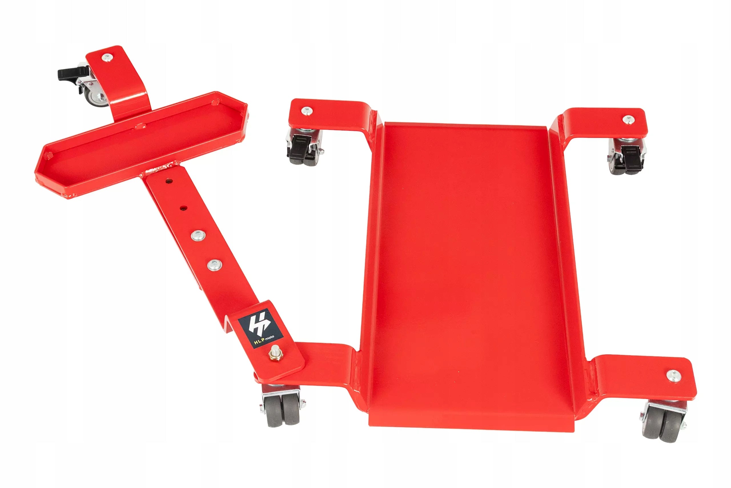 Motorcycle trolley - manoeuvring - rear wheel manoeuvring platform