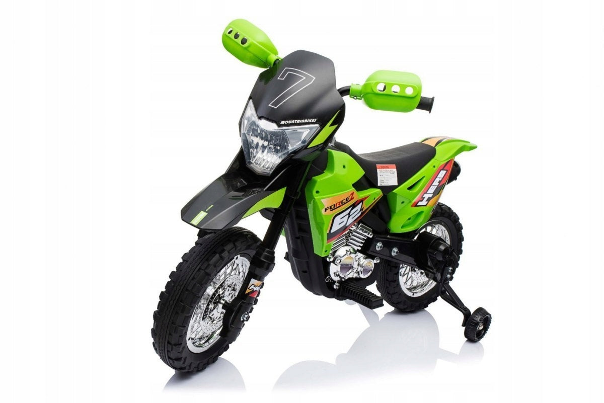 Motorek Cross for children Battery vehicle auxiliary wheels LED sounds Brand Ramiz
