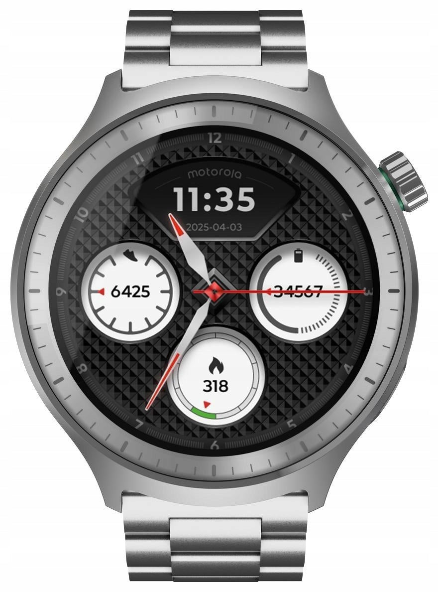 Motorola Moto Watch Special Edition Stainless Steel (Silver) Strap material other