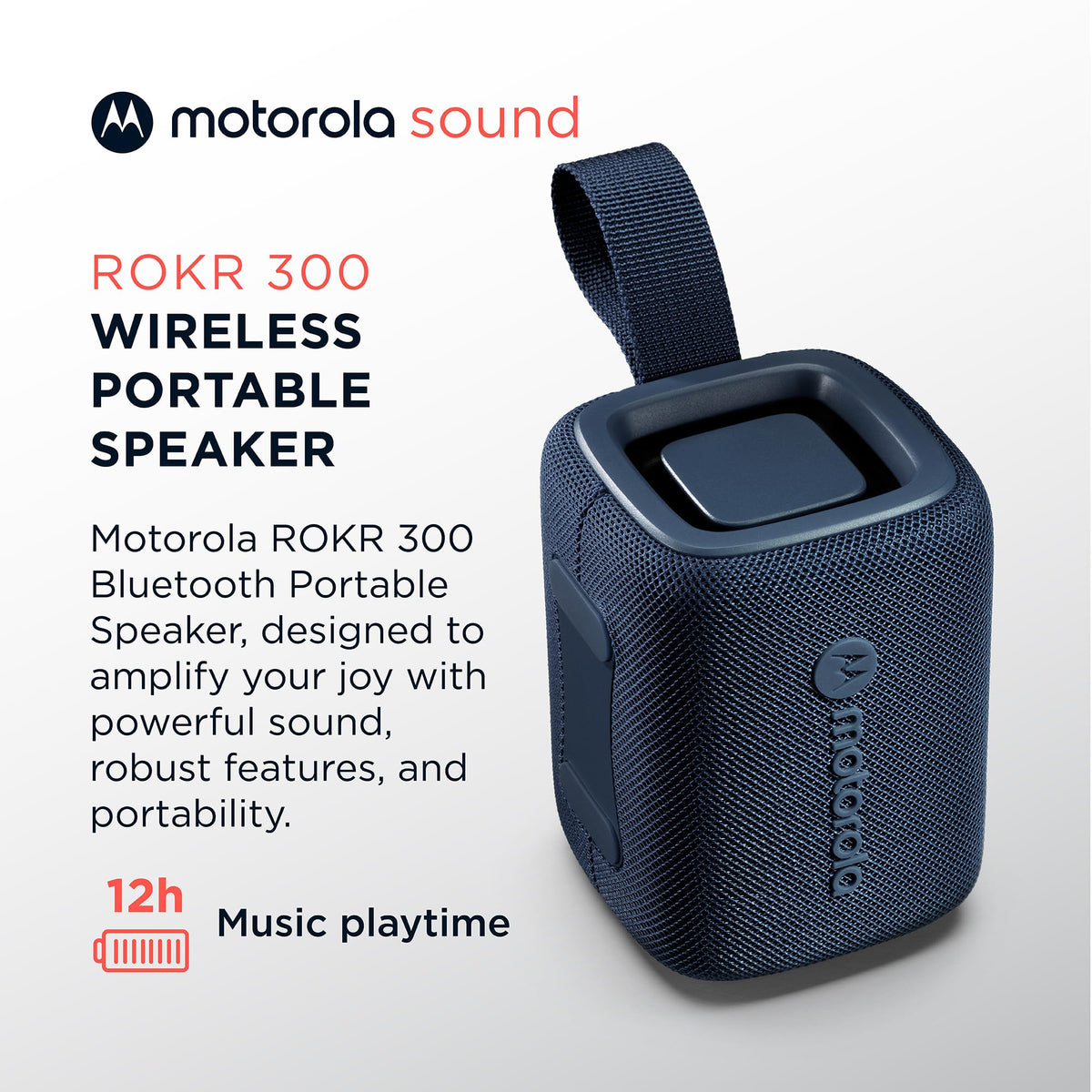Motorola Rokr 300 Bluetooth speaker 5.3 7W IP67 blue Model other