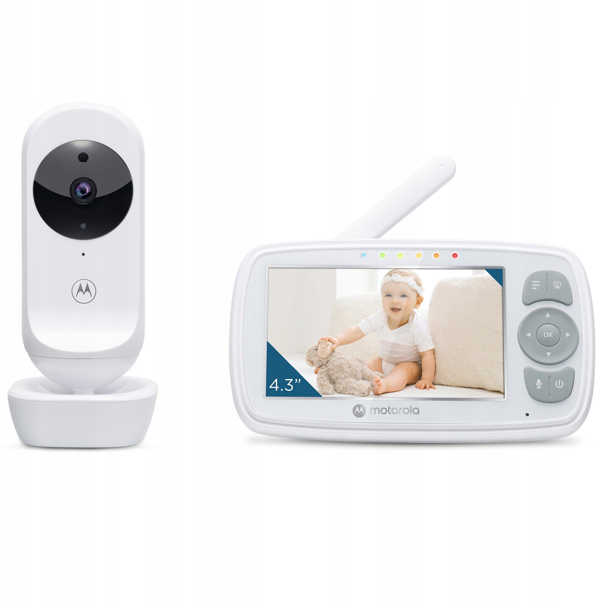 Motorola VM34 Video Baby Monitor Package With 4,3 Inch Screen + Sticky Pad Manufacturer code PNI-VM34-SPB