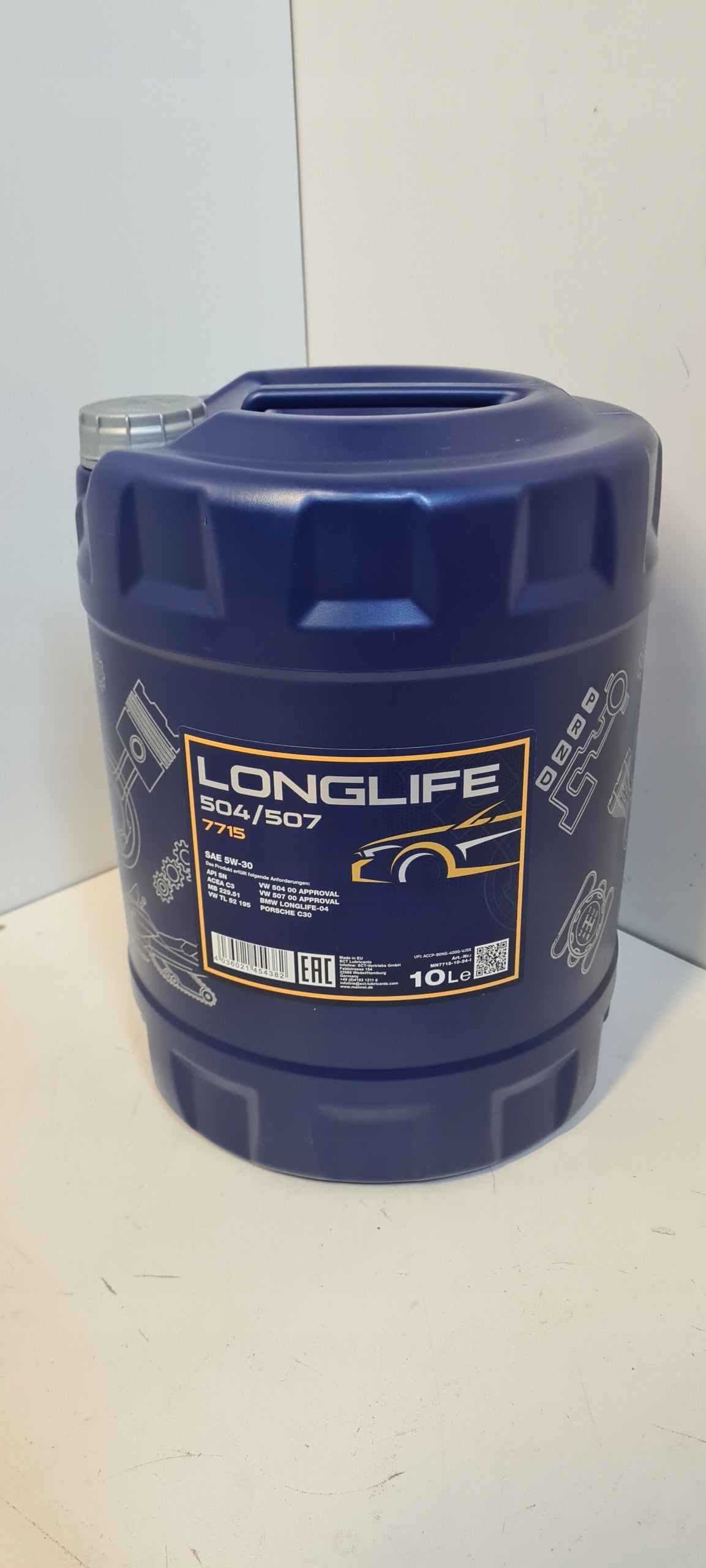 Motorový olej SCT - MANNOL API SN, ACEA C3 10 l 5W-30 Manufacturer code MN7715-10