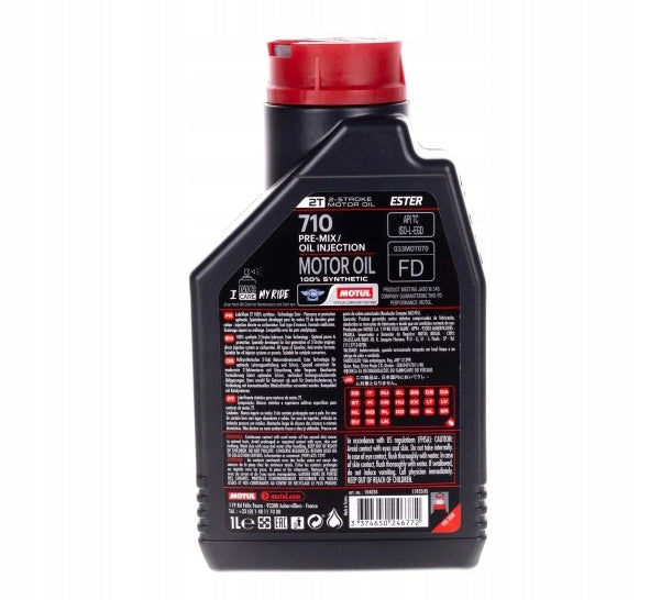 Motul 710 2T 1L Ester Blend Motorcycle Synth Oil Manufacturer code MU101448