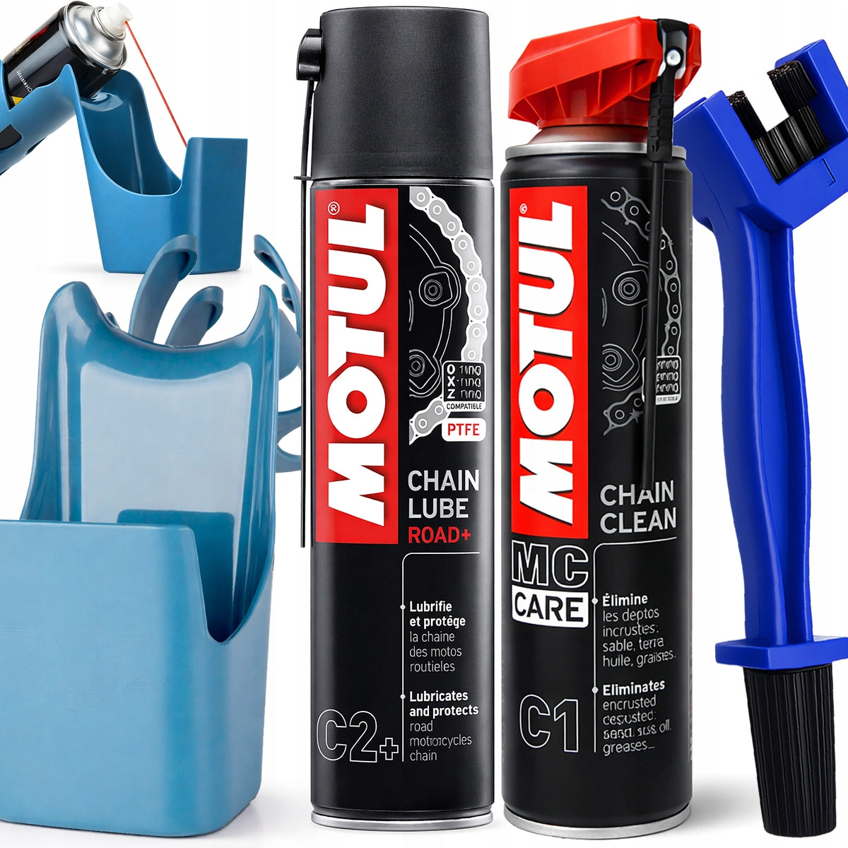 Motul Chain Cleaning and Lubrication Kit Grease Remover Brush