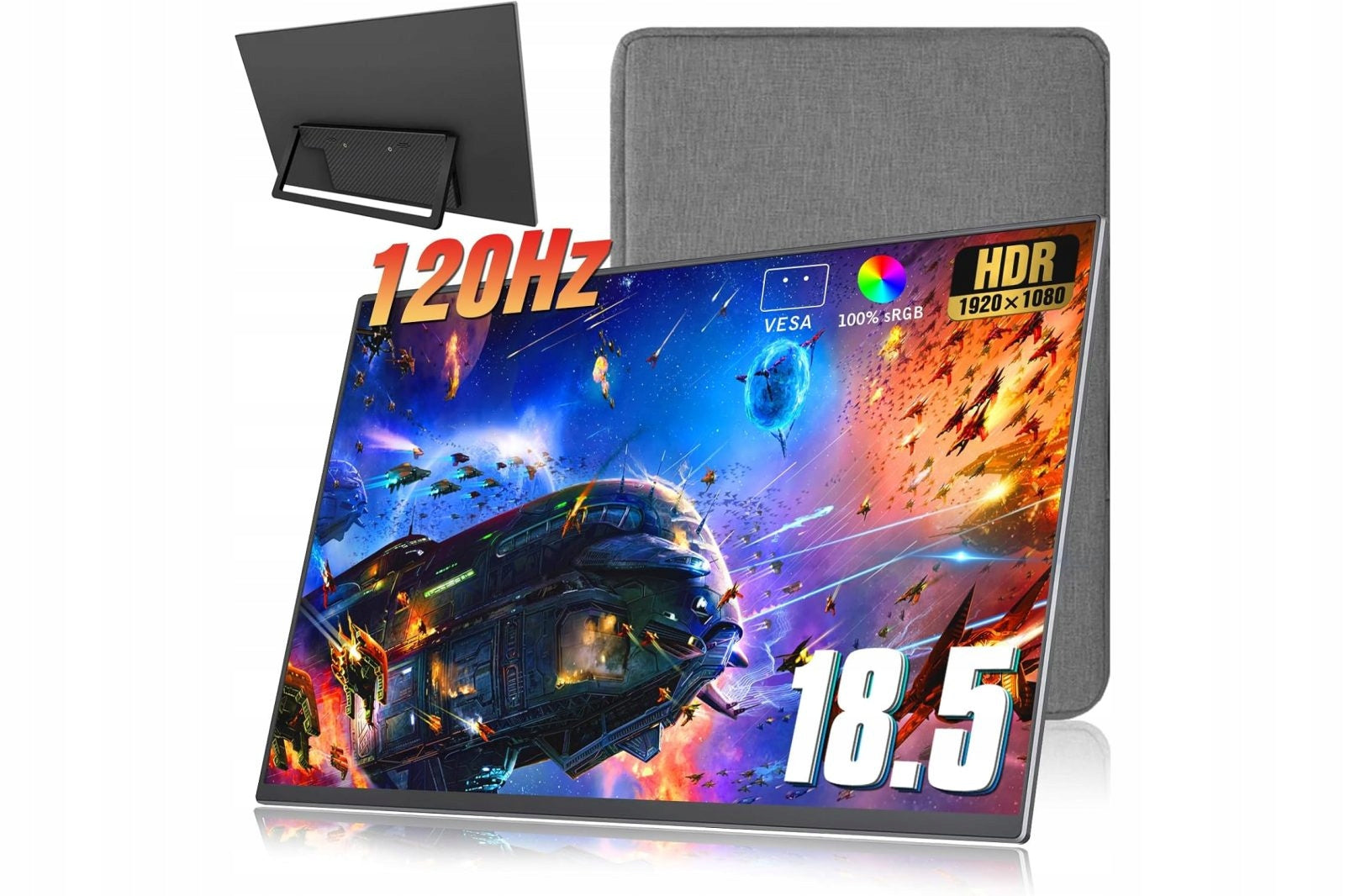 Motyeowe MK185 18.5 inch 120Hz FHD HDR IPS Portable Monitor