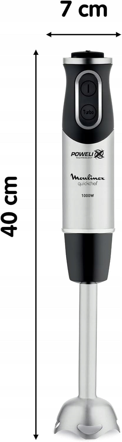 Moulinex DD6578 Quickchef Hand Blender 1000W Powelix 2in1 10 Speed Model DD6578