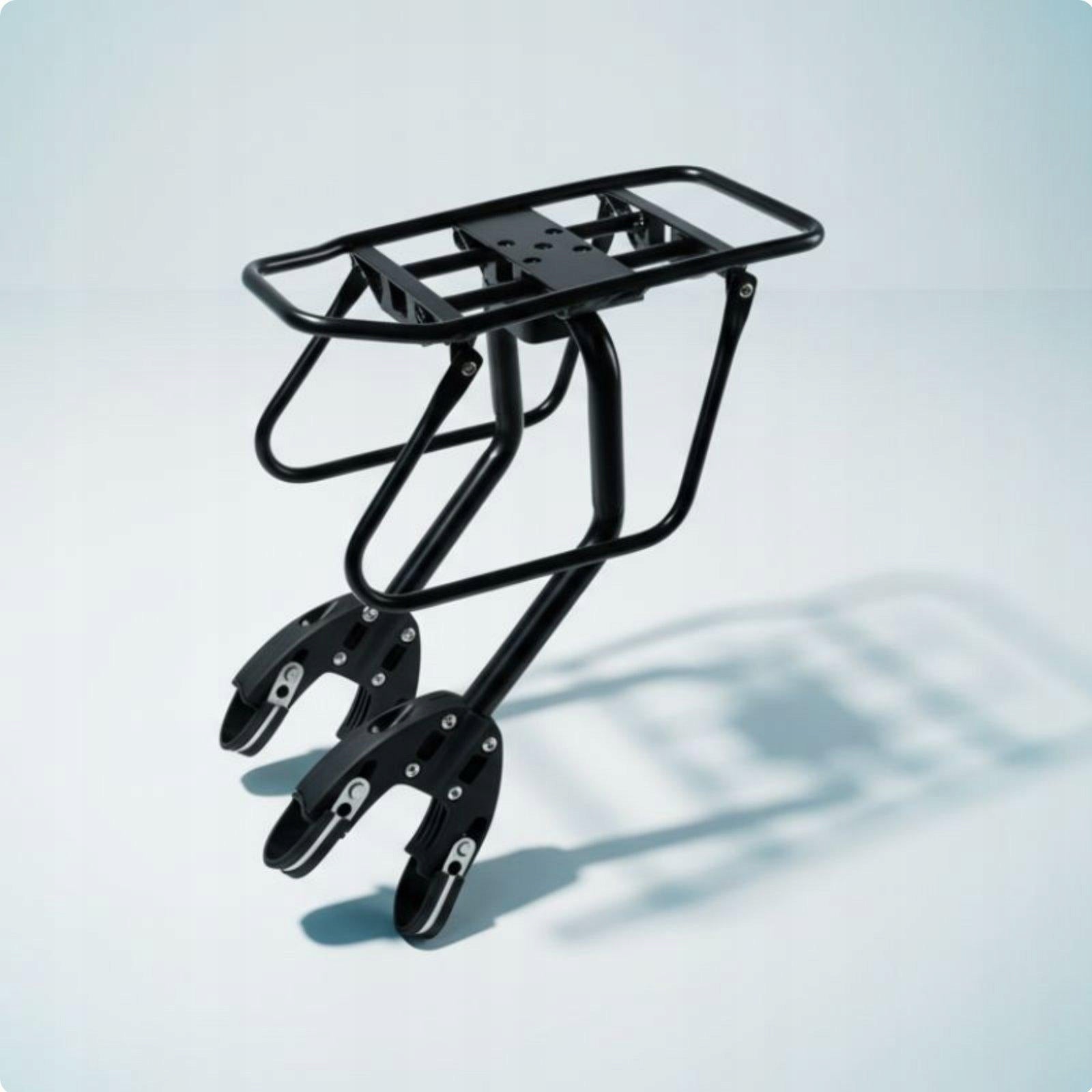 Mountain Bike Cargo Rack Quick Release Adjustable Rear with Guardrail