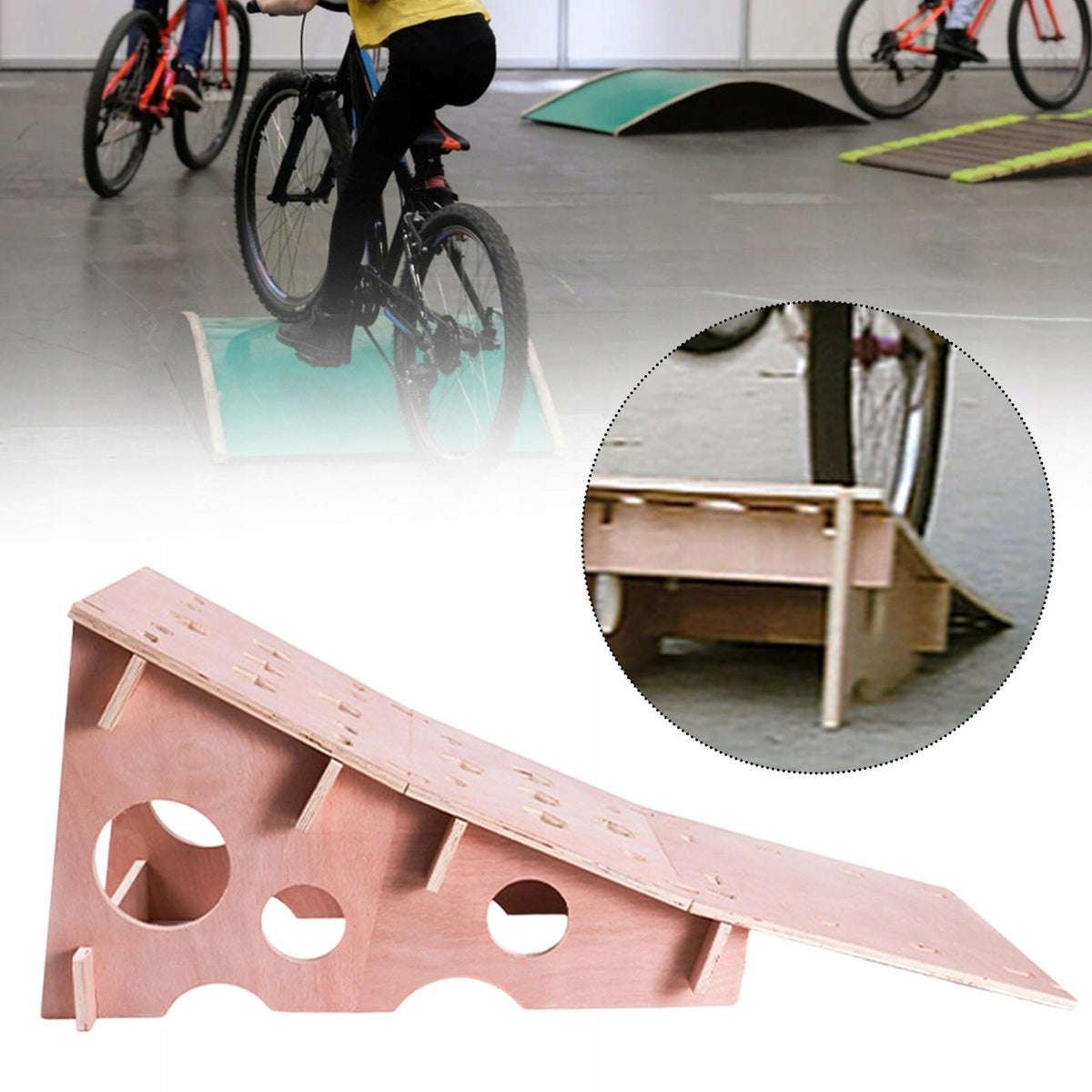 Mountain Bike Jump Ramp Dovetail Joints Portable Professional Large