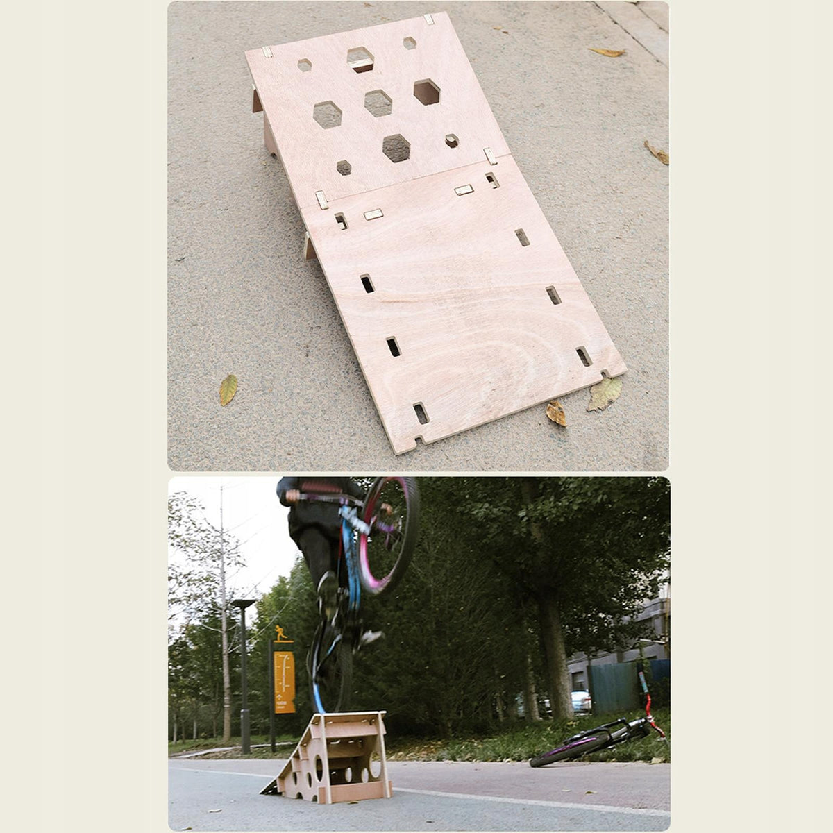 Mountain Bike Jump Ramp Professional Multifunctional Practical Large Packaging status original