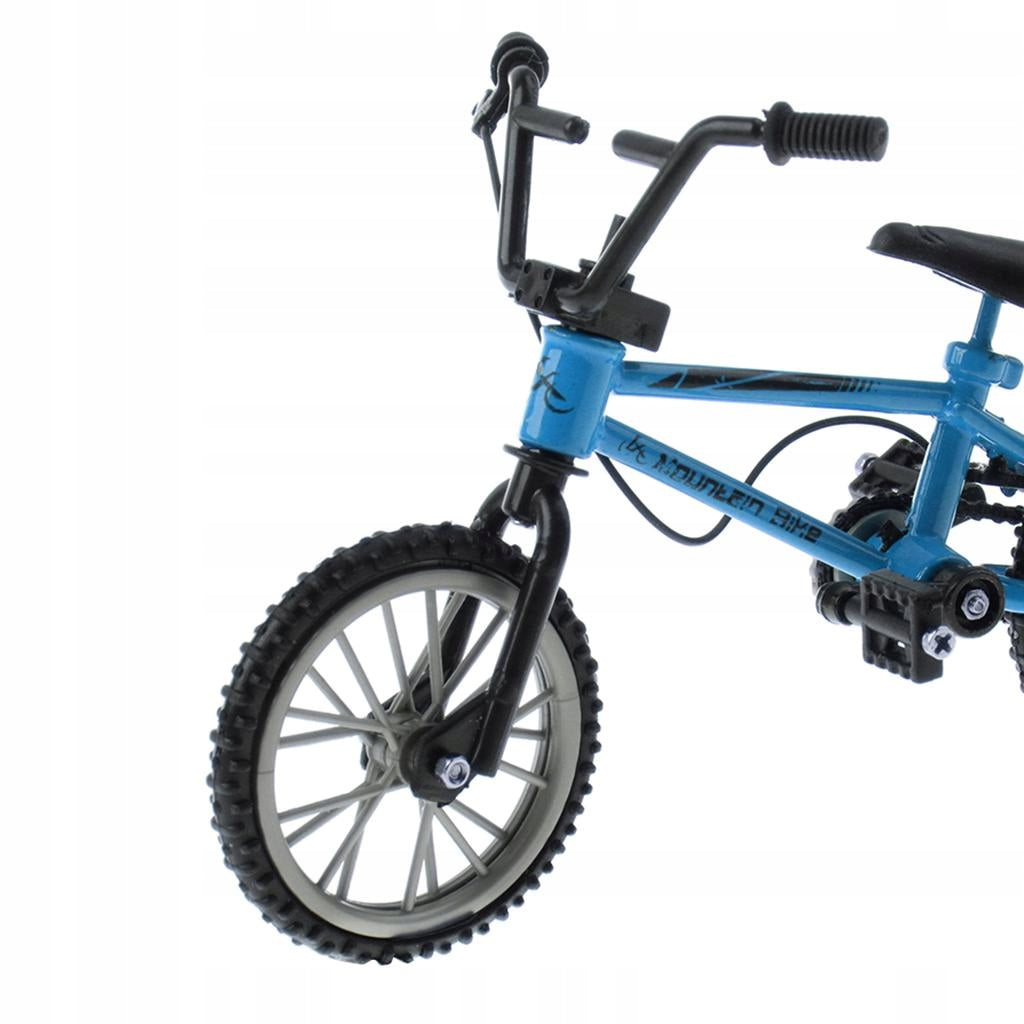 Mountain Finger Bicycle Toy Mini Alloy Bike Kid Toy Birthday Gift Blue Packaging status original