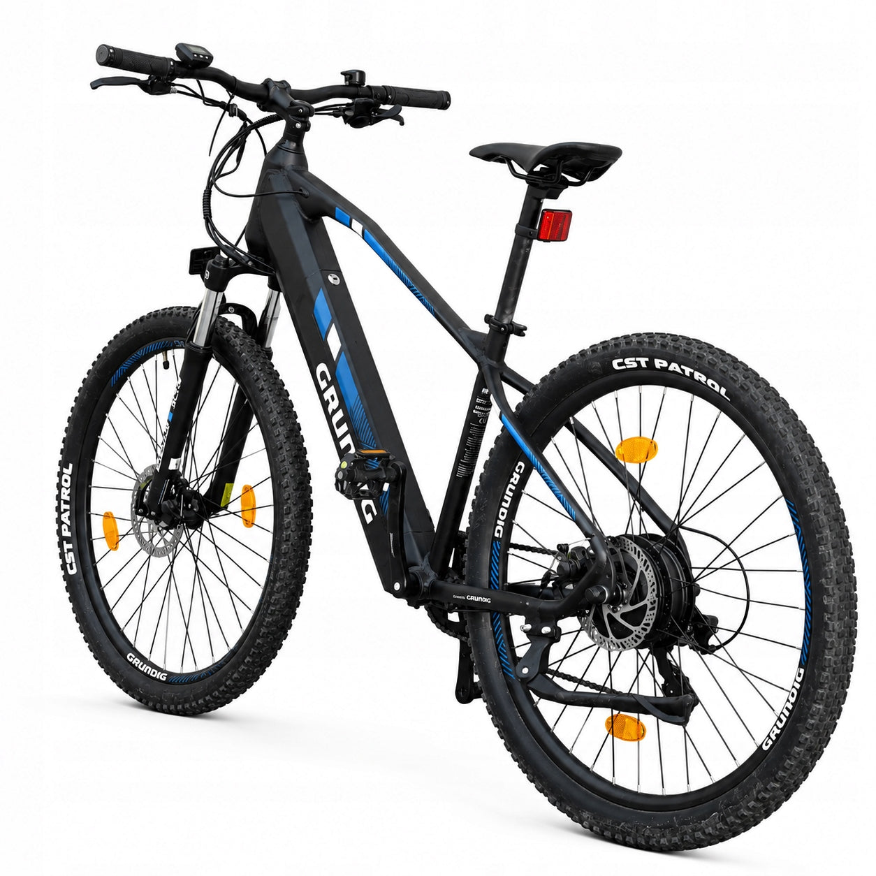 Mountain electric bike Grundig MTB 27,5 Shimano Bat. Samsung 15ah 110km Foldability self-assembly, adjustable