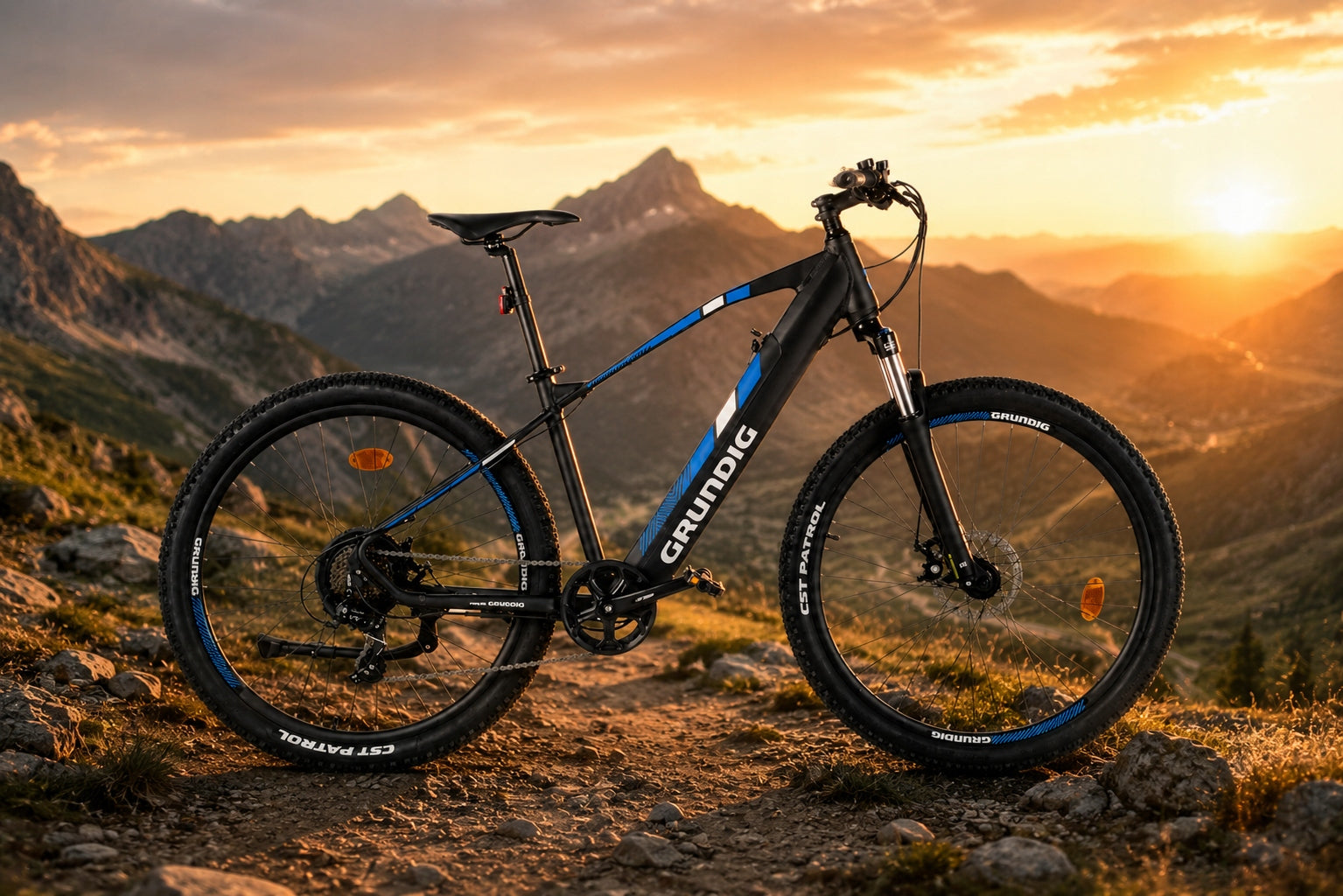 Mountain electric bike Grundig MTB 27,5 Shimano Bat. Samsung 15ah 110km Model ROWER ELEKTRYCZNY GRUNDIG 275 BATERIA SAMSUNG