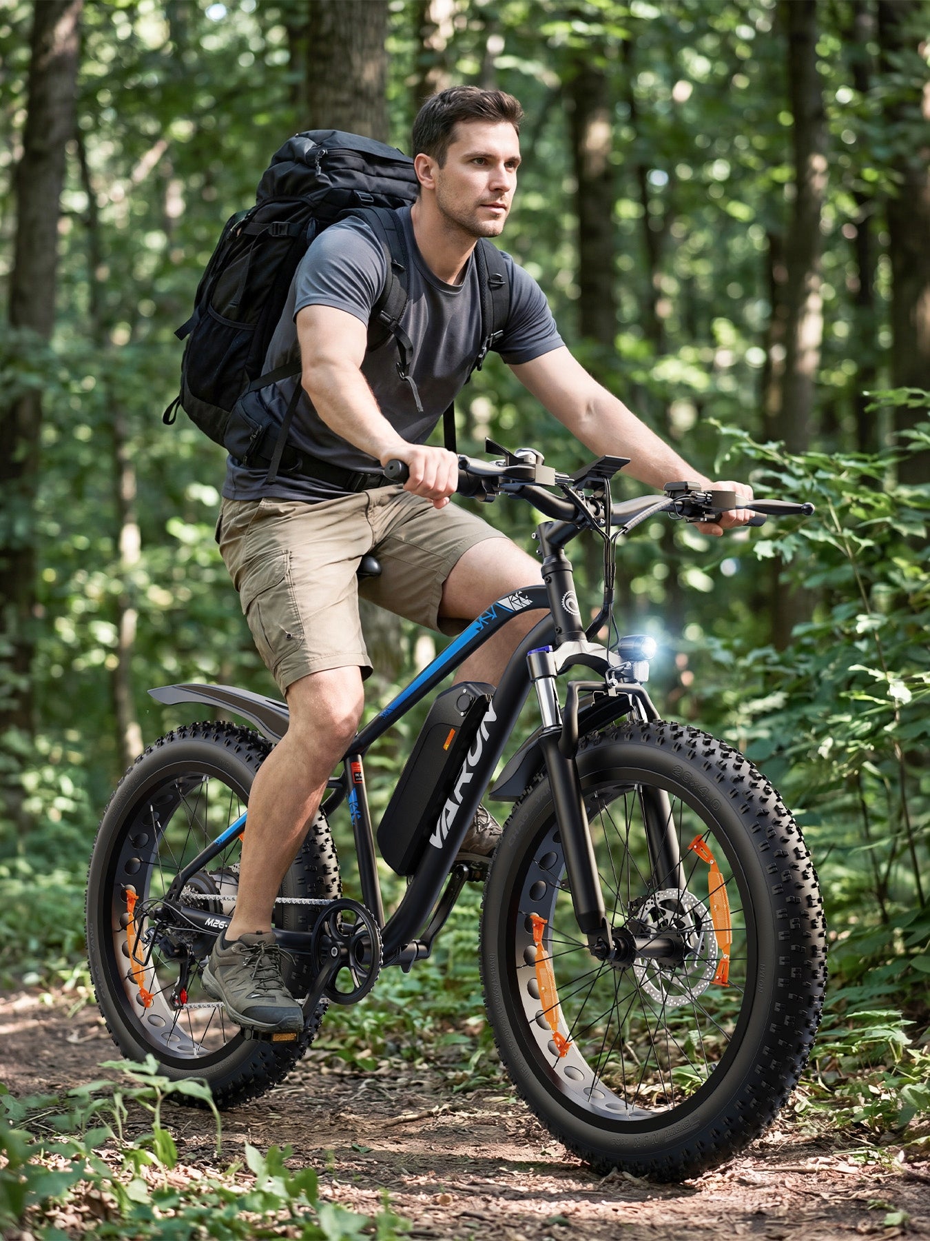Mountain electric bike VARUN 26*4" 48V 13AH 120HP 250W 25KM/H MTB 55NM Frame size M