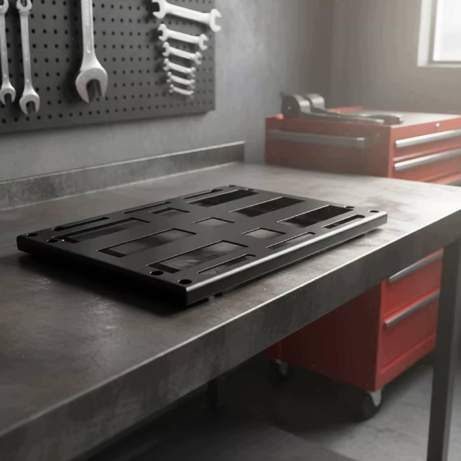 Mounting Plate Mounting Bracket Convenient Sliding Rack Metal Tool Storage
