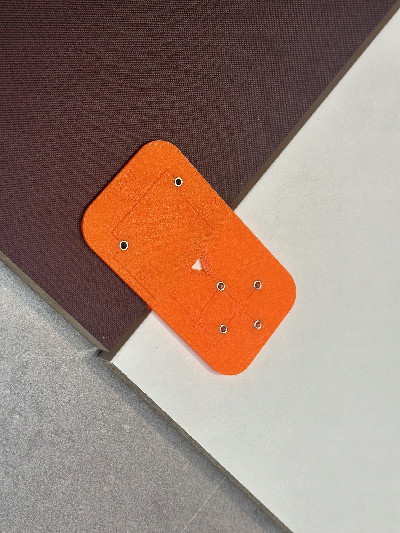Mounting template for hinge guides applied furniture to size EAN (GTIN) 5908453131324