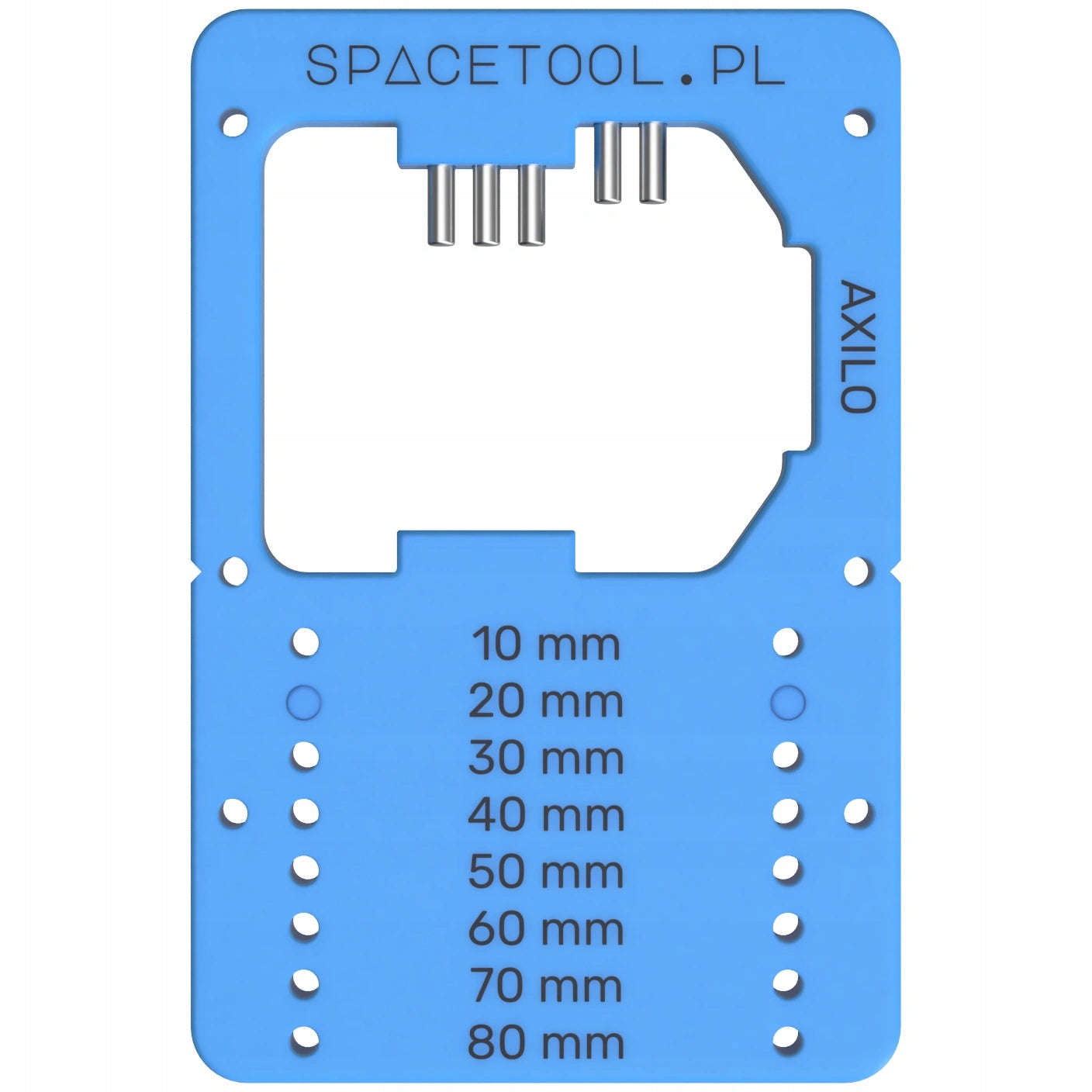 Mounting template for legs Axilo steel pins quick setting front rear Manufacturer code ST25