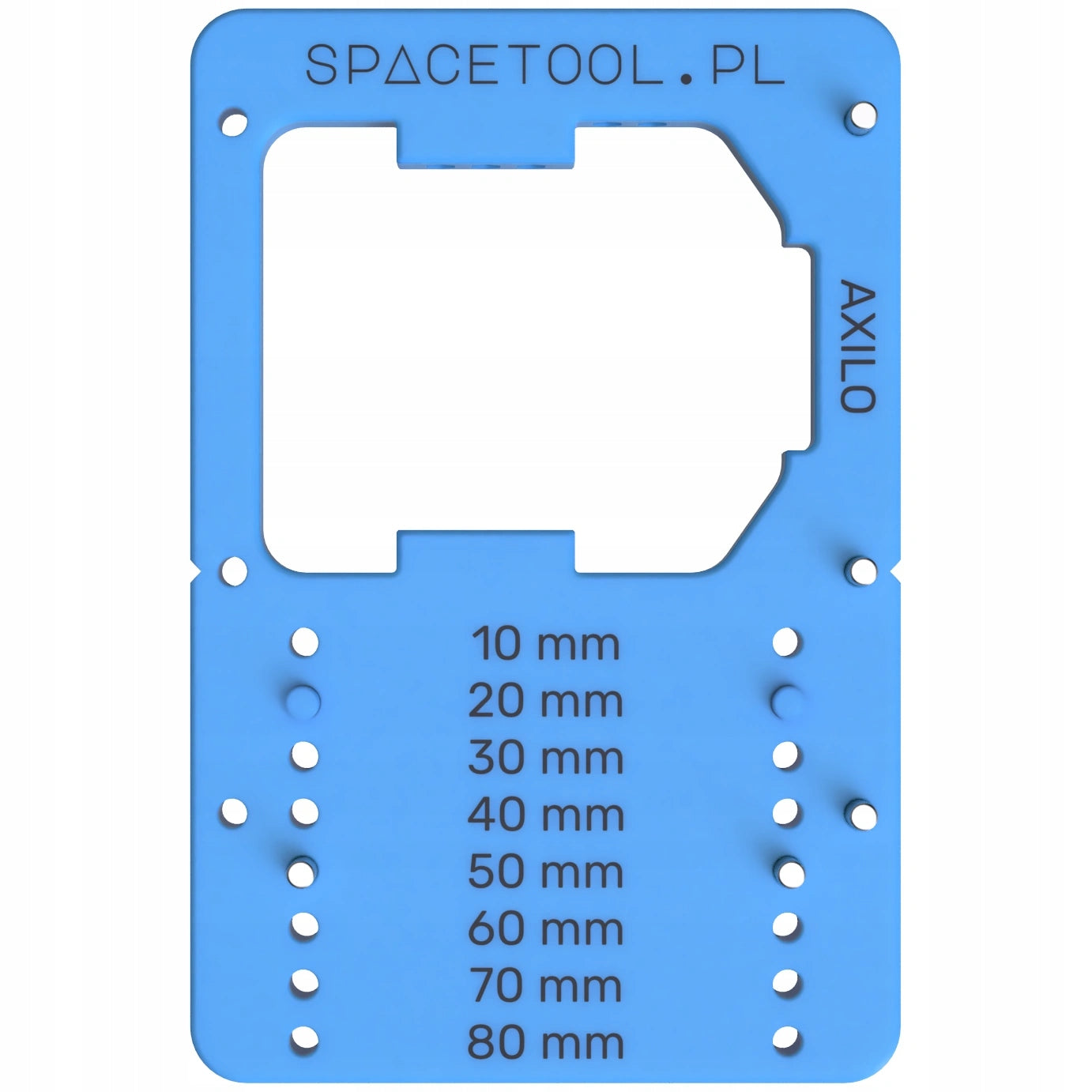 Mounting template for legs Axilo steel pins quick setting front rear Packaging status original
