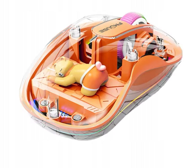 Mouse MOUSE wireless Bluetooth 3D inside visible bear