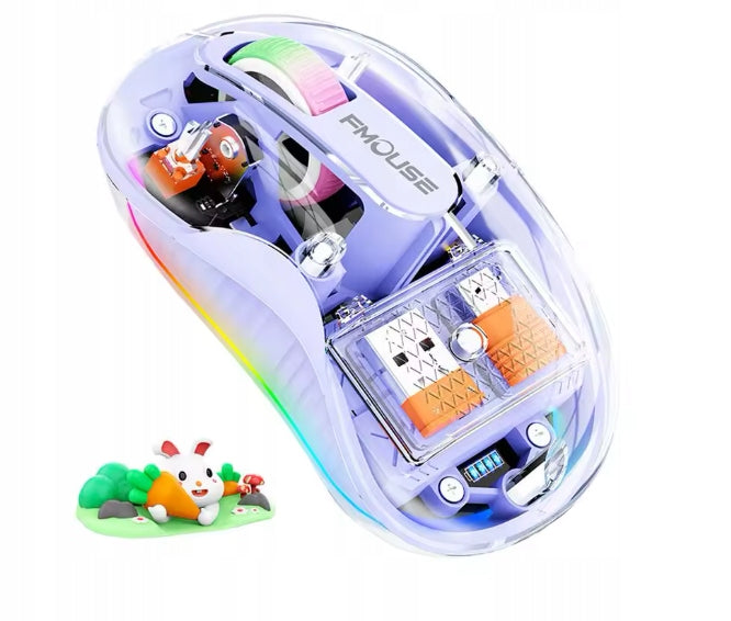 Mouse MOUSE wireless Bluetooth 3D inside visible rabbit