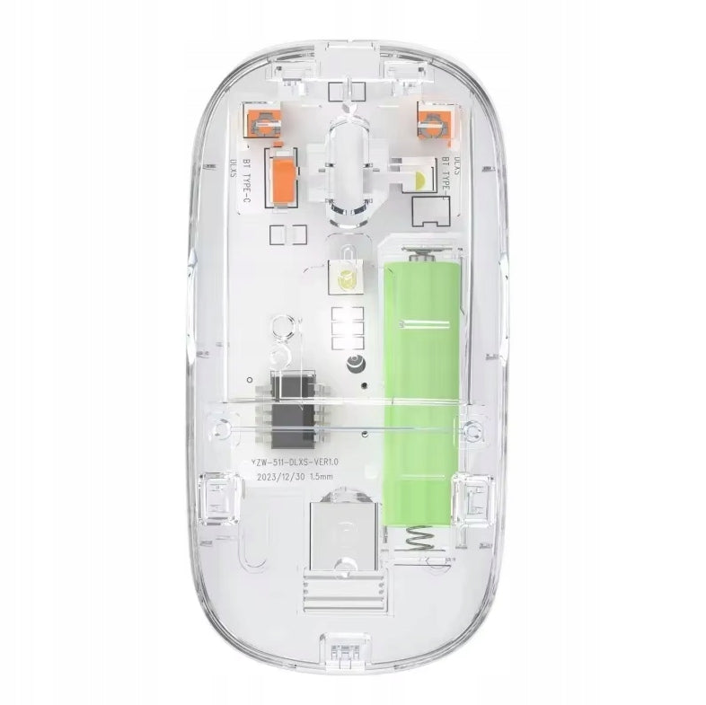 Mouse MOUSE wireless transparent quiet with battery