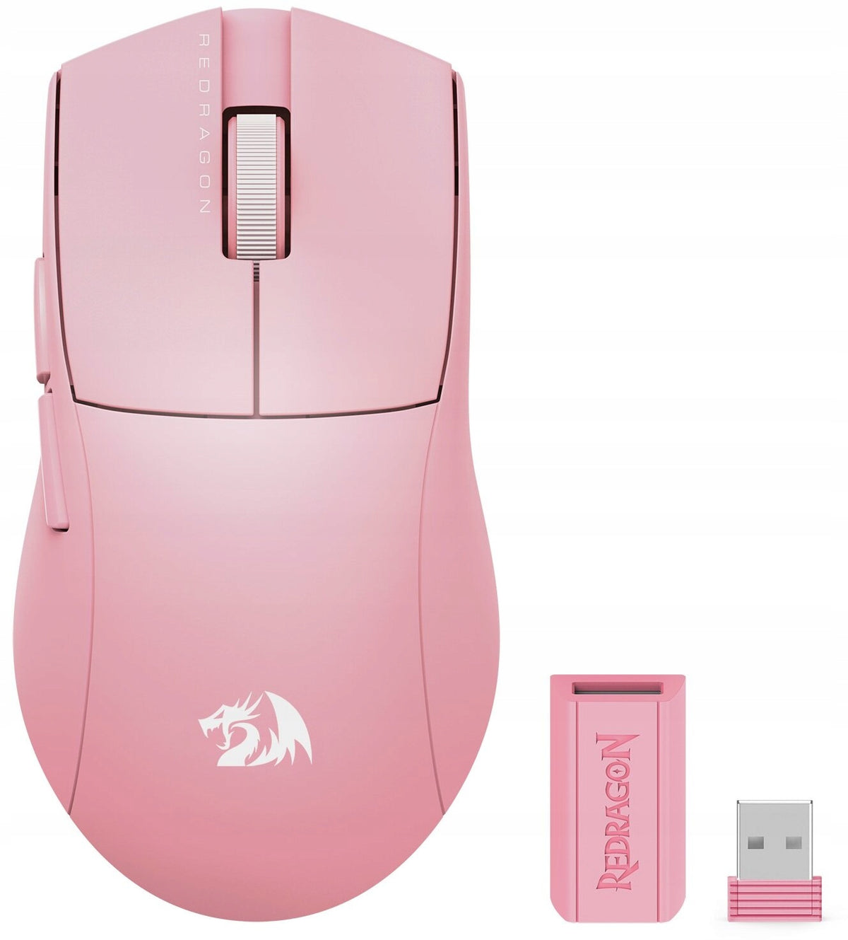 Mouse REDRAGON M916P-LIT-1K Pink Mouse profile right-handed