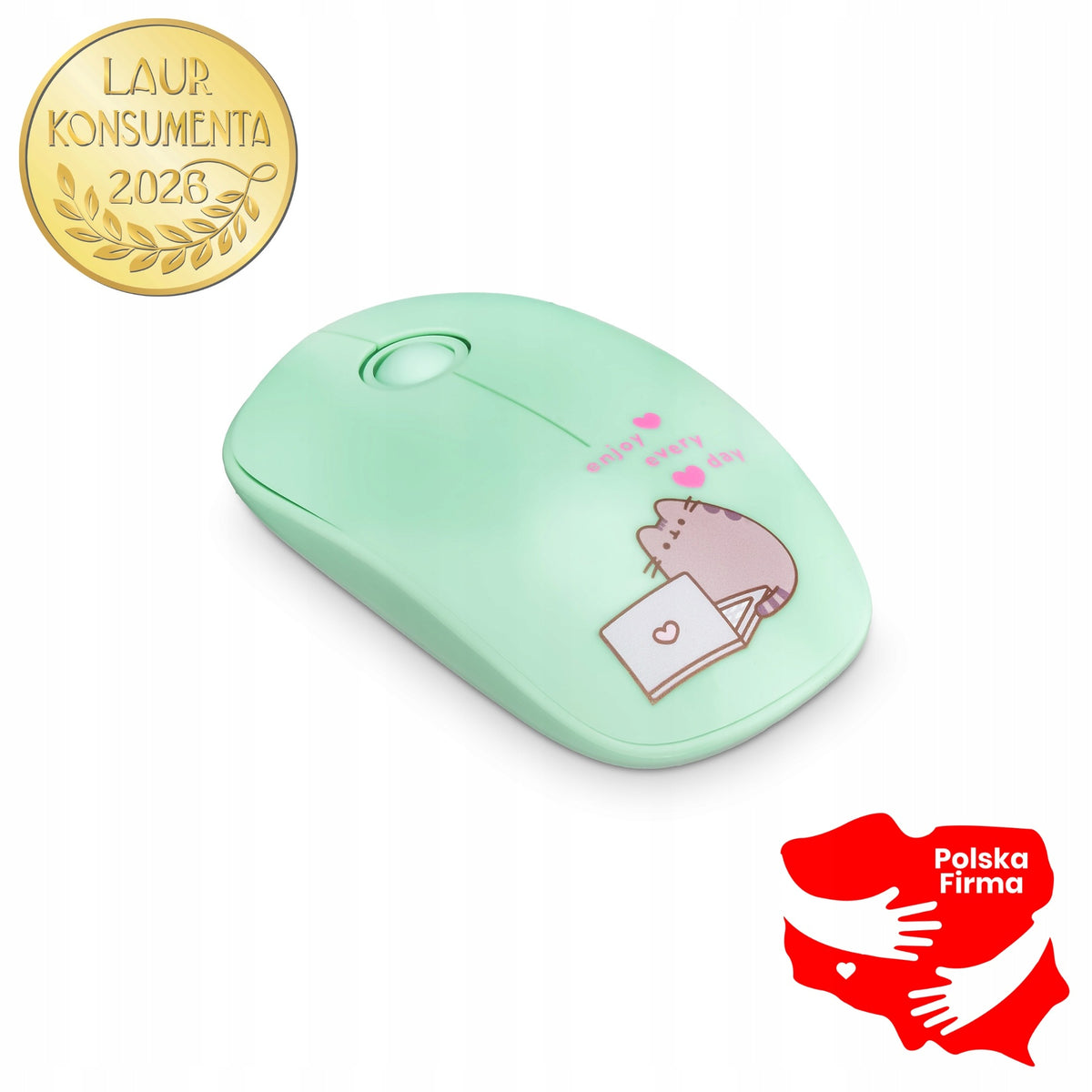 Mouse Wireless Computer Mouse Pusheen green Manufacturer code 5902983633419