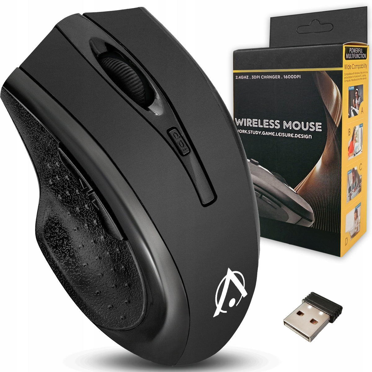 Mouse Wireless Computer Optical Mouse for Laptop Ergonomic