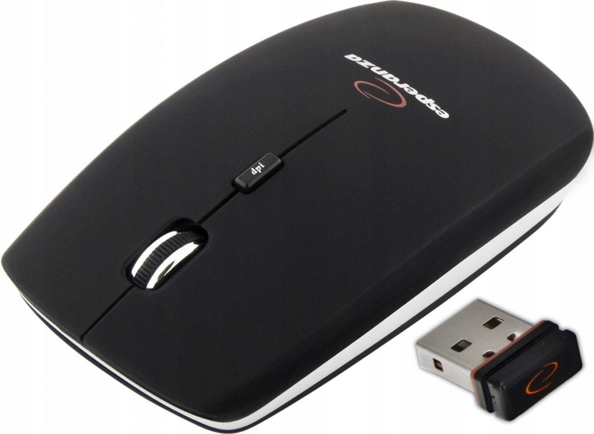 Mouse Wireless Mouse Esperanza Saturn 1600dpi Optical Sensor Black