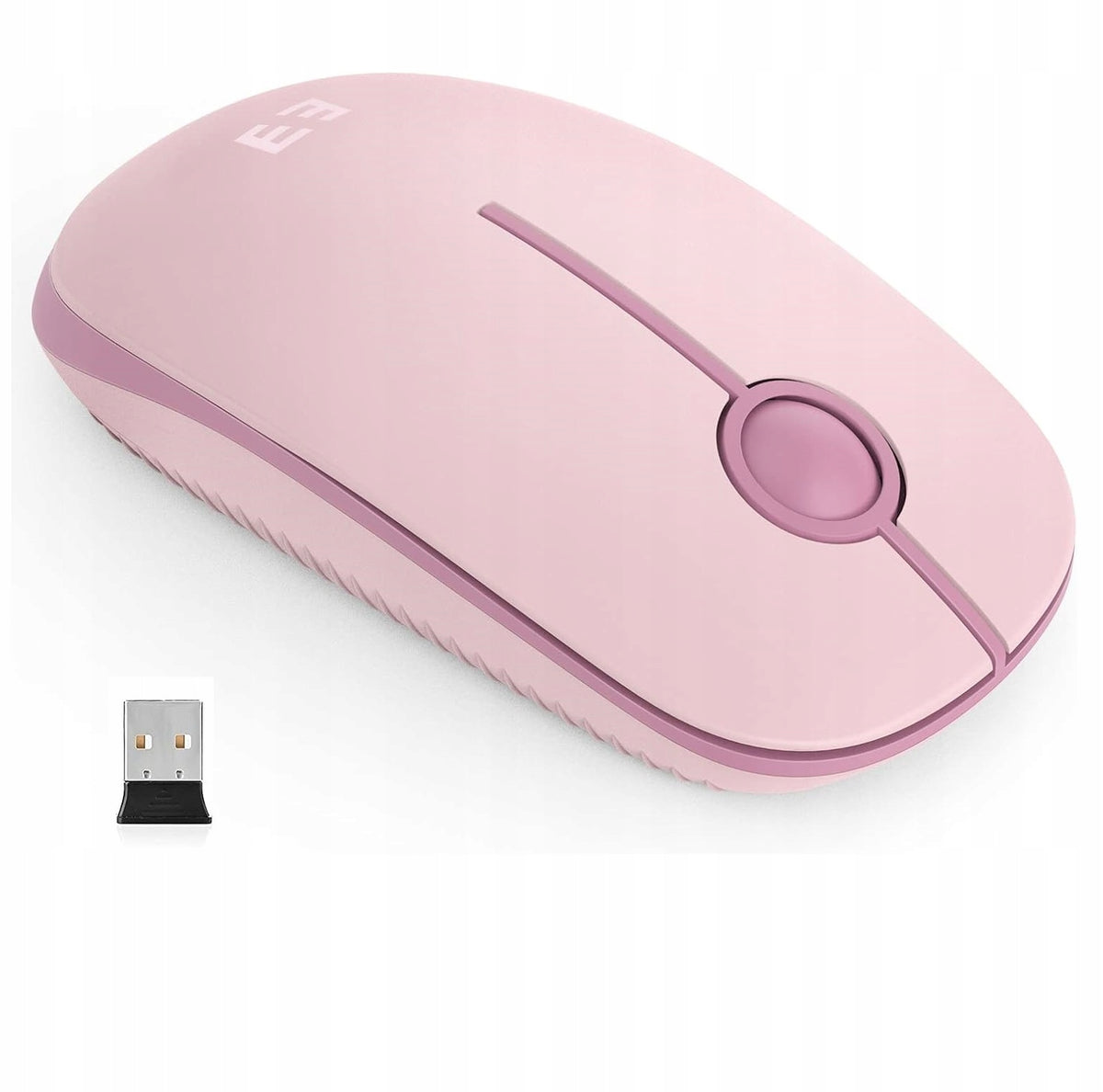 Mouse Wireless USB Mouse for Apple MacBook Windows Work Gift Pink