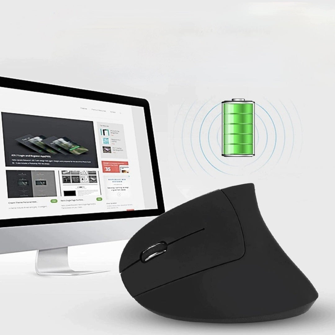 Mouse Wireless Vertical Mouse Left Handed USB 2.4GHz Optical 6 Button Packaging status original