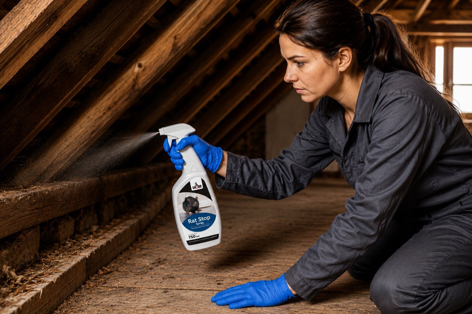 Mouse barrier rats spray 750 ml natural preparation without poison Manufacturer code RTSS0750SKUDO