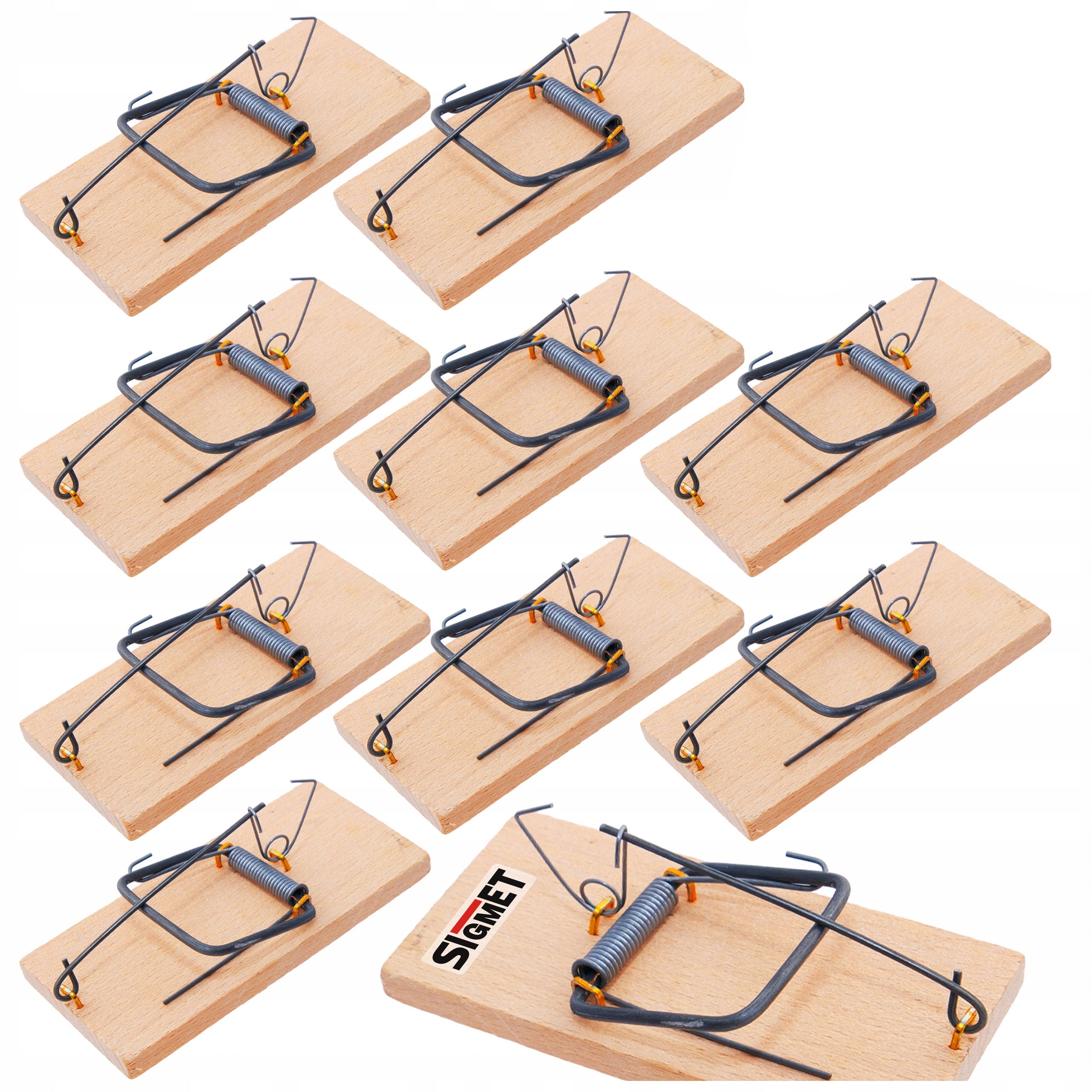Mousetrap wooden paw mousetrap rats mole 10 pcs.