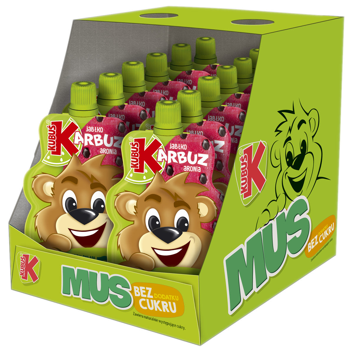 Mousse 100 % Kubuś watermelon apple chokeberry 12 x 100g