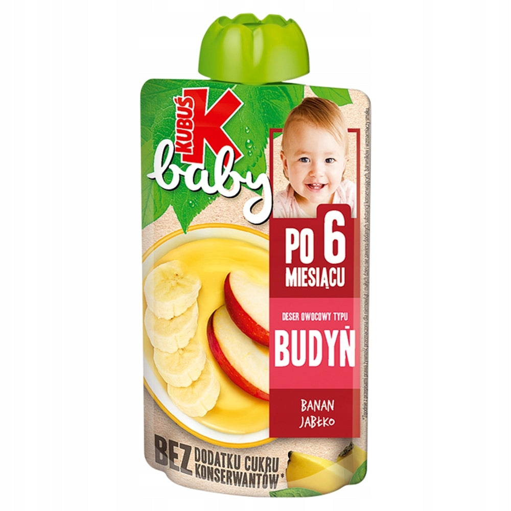 Mousse Kubuś Baby dessert fruit pudding banana 9x100g Brand Kubuś